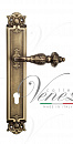 Дверная ручка Venezia "LUCRECIA" CYL на планке PL97 матовая бронза