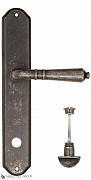 Дверная ручка на планке Fratelli Cattini "TOSCANA" WC-2 PL02-IA античное серебро