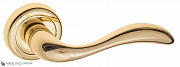 Дверная ручка на круглом основании Fratelli Cattini "LUCCIA" D1-OLV полированная латунь