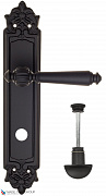 Дверная ручка на планке Fratelli Cattini "MARANI" WC-2 PL96-NM матовый черный