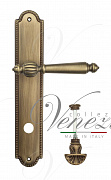 Дверная ручка Venezia "PELLESTRINA" WC-4 на планке PL98 матовая бронза