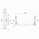 Механизм антипаники Doorlock V PD700RA/FR серия Variant, черный, без балки. Накладной для активной створки. Огнестойкий.