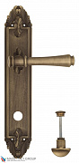 Дверная ручка Venezia "CALLISTO" WC-2 на планке PL90 матовая бронза