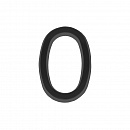 Цифра "0" самоклеящаяся ABS (50х37) (FUARO) BL черный