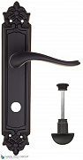 Дверная ручка на планке Fratelli Cattini "LAVERA" WC-2 PL96-NM матовый черный