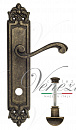 Дверная ручка Venezia "VIVALDI" WC-2 на планке PL96 античная бронза