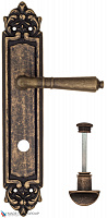 Дверная ручка на планке Fratelli Cattini "TOSCANA" WC-2 PL96-BA античная бронза
