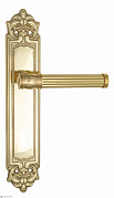 Дверная ручка Venezia "IMPERO" CYL на планке PL96 полированная латунь