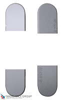 Колпачки для петель К7000, COVER CS, (4 шт.) цвет МАТОВЫЙ ХРОМ