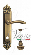 Дверная ручка Venezia "VERSALE" WC-4 на планке PL96 матовая бронза