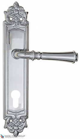 Дверная ручка на планке Fratelli Cattini "GRACIA" CYL PL96-CR полированный хром