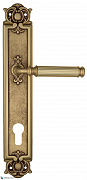 Дверная ручка Venezia "MOSCA" CYL на планке PL97 французское золото