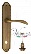 Дверная ручка Venezia "ALESSANDRA" WC-4 на планке PL98 матовая бронза