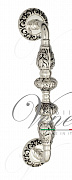 Ручка скоба Venezia "LUCRECIA" 310мм (250мм) D4 натуральное серебро + черный