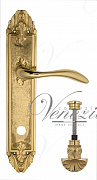 Дверная ручка Venezia "ALESSANDRA" WC-4 на планке PL90 полированная латунь