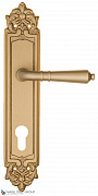 Дверная ручка на планке Fratelli Cattini "TOSCANA" CYL PL96-BS матовая латунь