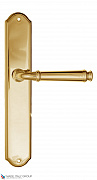 Дверная ручка на планке Fratelli Cattini "FARFALLA" PL02-OLV полированная латунь