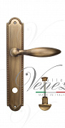 Дверная ручка Venezia "MAGGIORE" WC-2 на планке PL98 матовая бронза