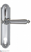 Дверная ручка на планке Fratelli Cattini "TORCELLO" CYL PL248-CR полированный хром