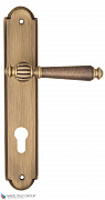 Дверная ручка на планке Fratelli Cattini "MARANI" CYL PL257-BY матовая бронза