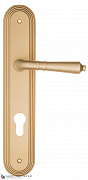 Дверная ручка на планке Fratelli Cattini "TOSCANA" CYL PL288-BS матовая латунь