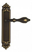 Дверная ручка Venezia "ANAFESTO" на планке PL96 темная бронза