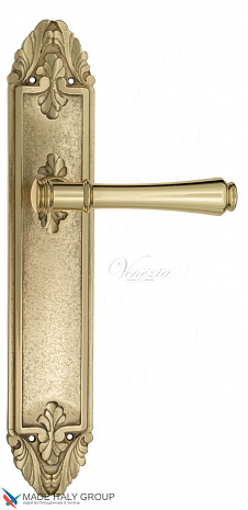 Дверная ручка Venezia "CALLISTO" на планке PL90 полированная латунь