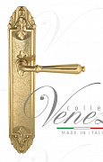 Дверная ручка Venezia "CLASSIC" на планке PL90 полированная латунь