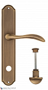 Дверная ручка на планке Fratelli Cattini "LUCCIA" WC-2 PL02-BY матовая бронза