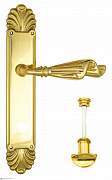 Дверная ручка Venezia "OPERA" WC-2 на планке PL87 золото 24K
