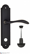 Дверная ручка на планке Fratelli Cattini "LUCCIA" WC-2 PL248-NM матовый черный