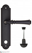 Дверная ручка на планке Fratelli Cattini "GRACIA" WC-2 PL248-NM матовый черный