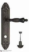 Дверная ручка Venezia "OLIMPO" WC-2 на планке PL90 античное серебро