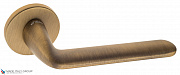 Дверная ручка на круглом основании Fratelli Cattini "FEO" 7FS-BY матовая бронза