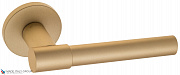 Дверная ручка на круглом основании Fratelli Cattini "UNA" 7FS-BS матовая латунь