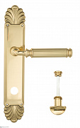 Дверная ручка Venezia "MOSCA" WC-2 на планке PL87 полированная латунь