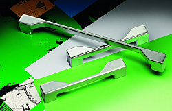Ручка скоба модерн COLOMBO DESIGN F130E-CM матовый хром 128 мм