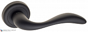 Дверная ручка на круглом основании Fratelli Cattini "LUCCIA" D1-NM матовый черный