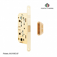 Защелка врезная магнитная под фиксатор  PORTA DI PARMA Polaris Матовое золото
