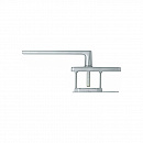 Гарнитур для откатных порталов HOPPE HS-M0643/419N-AS (Dallas) F42-R сатинированный никель-Resista PZ69, нажимные ручки с двух сторон, А=75-80мм, шток 10мм
