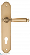 Дверная ручка на планке Fratelli Cattini "MARANI" CYL PL257-BS матовая латунь