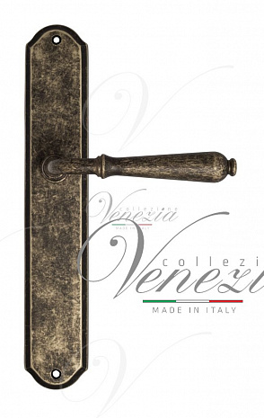 Дверная ручка Venezia "CLASSIC" на планке PL02 античная бронза