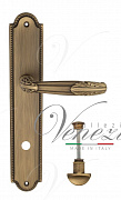 Дверная ручка Venezia "ANGELINA" WC-2 на планке PL98 матовая бронза