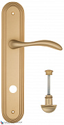 Дверная ручка на планке Fratelli Cattini "LUCCIA" WC-2 PL288-BS матовая латунь