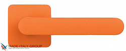 Дверная ручка на квадратном основании COLOMBO ONEQ CC21RSB-C08 матовый закат оранжевый