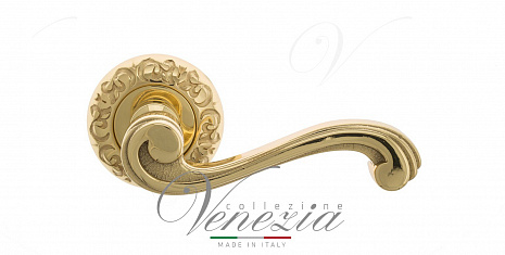 Дверная ручка Venezia "VIVALDI" D4 полированная латунь