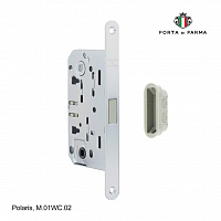 Защелка врезная магнитная под фиксатор  PORTA DI PARMA Polaris Матовый хром