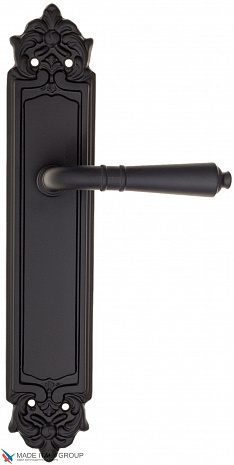 Дверная ручка на планке Fratelli Cattini "TOSCANA" PL96-NM матовый черный