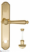 Дверная ручка на планке Fratelli Cattini "MARANI" WC-2 PL02-OLV полированная латунь