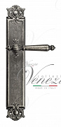 Дверная ручка Venezia "PELLESTRINA" на планке PL97 античное серебро